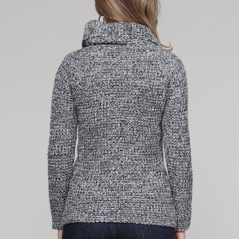 Buttoned Wrap Sweater - image 3